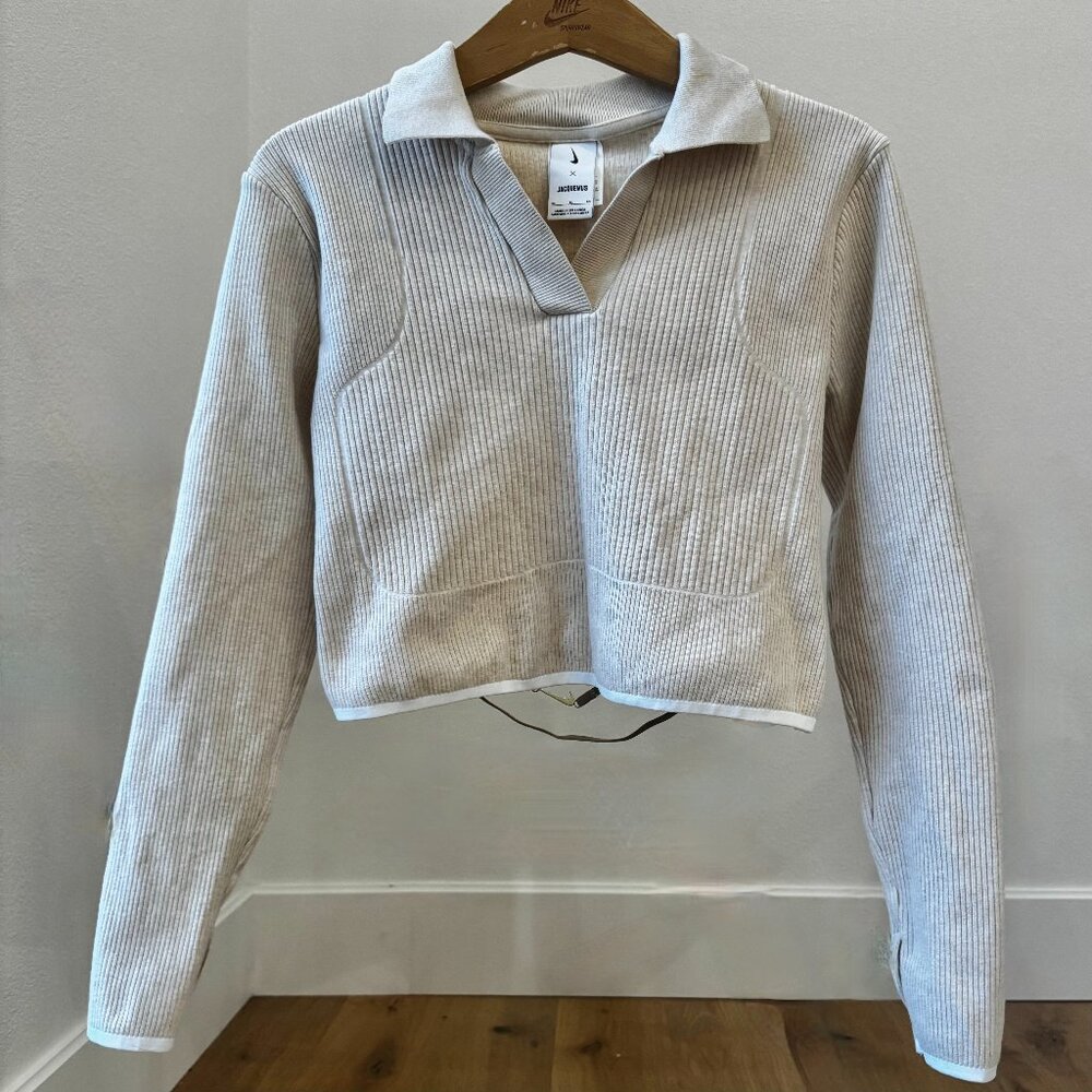 🔥 Nike x Jacquemus Polo Shirt XL  Streetwear Collab Hype Drop Neutral Beige 🔥
